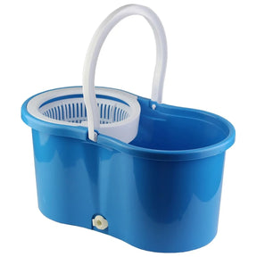 Kit Mop Giratório Moderna Balde Plástico Alça E Cabo Metálico 45x25,5x22cm LM2925MO - honeyhome
