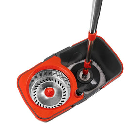 Mop Giratório Duo Aço Inox Vermelho E Cinza 126042801011 - Powermaid