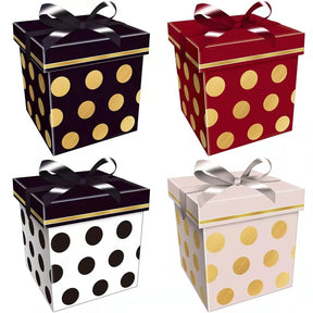 Caixa Presente Desmontável Cartonada Sortida 22x22cm LM2593 - honeyhome